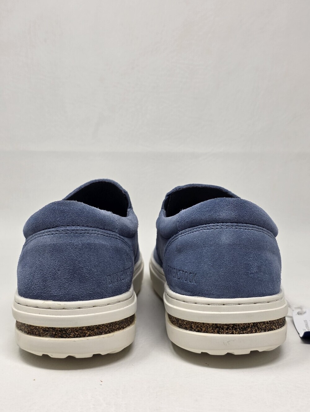 Birkenstock Oswego Slip On Shoes Blue Suede Sneakers Mens 5 / Womens 7 Narrow - Picture 5 of 13